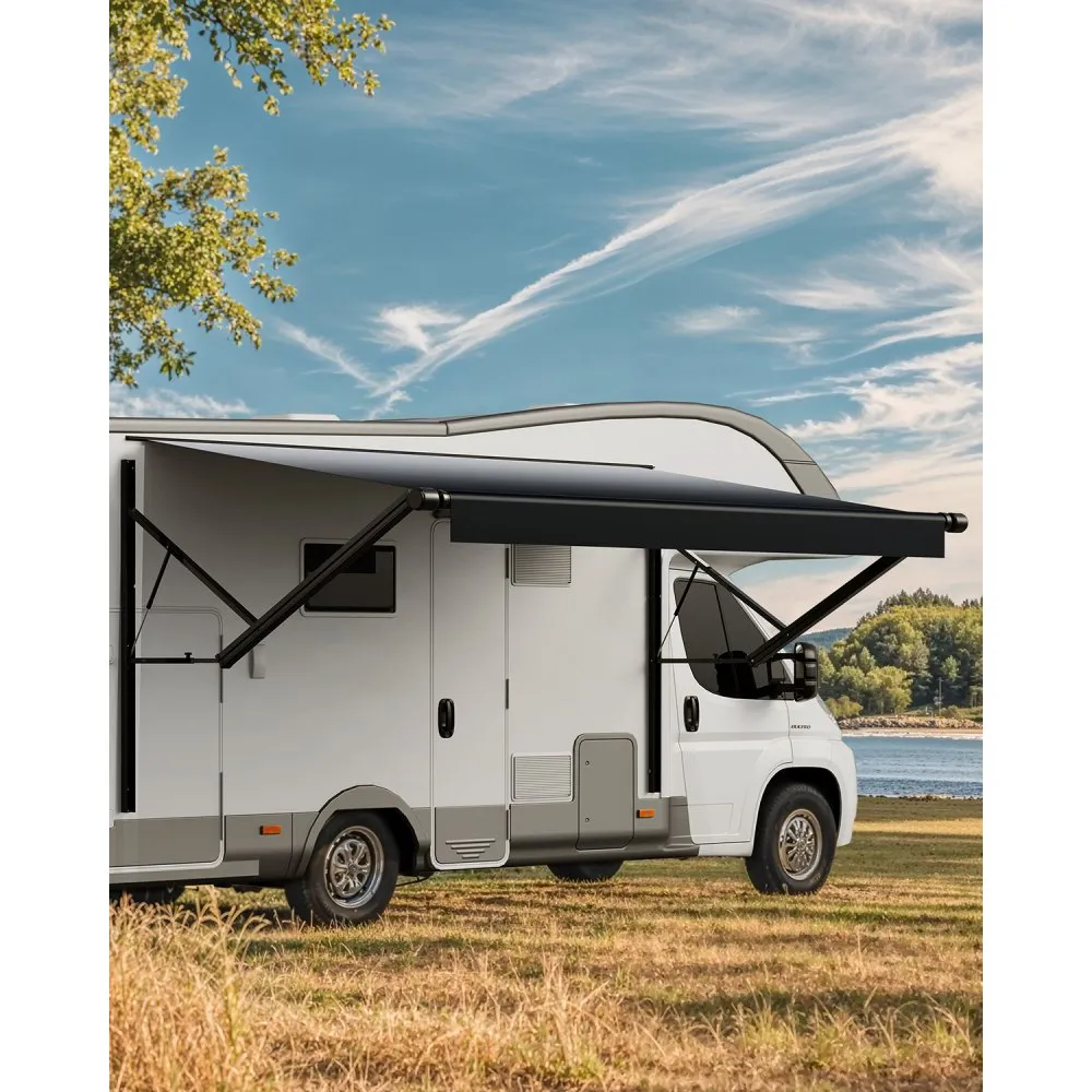 Auvent de Voiture Camping-car Caravane Latéral 428,5 cm