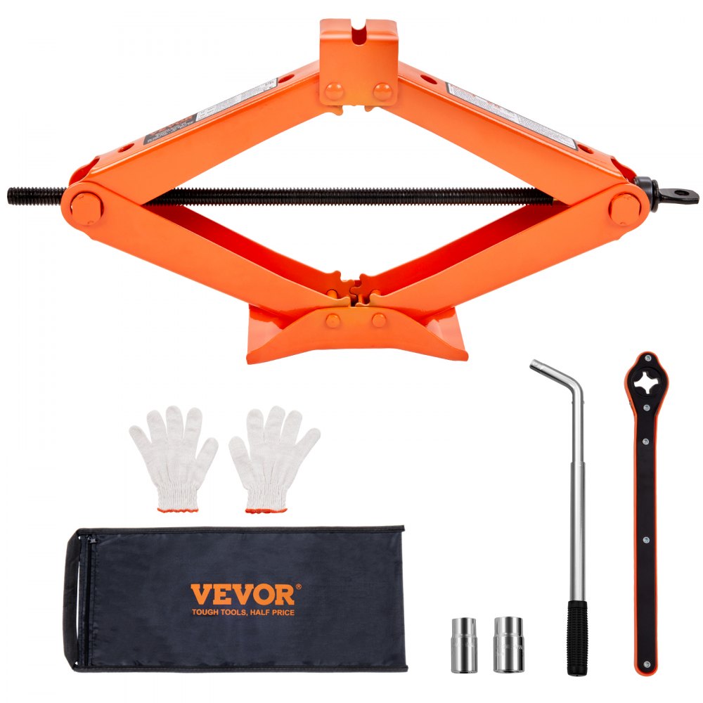 Kit de Cric Voiture 2,5 T – Cric Losange + Clé Démonte-Pneu + Sac de Transport
